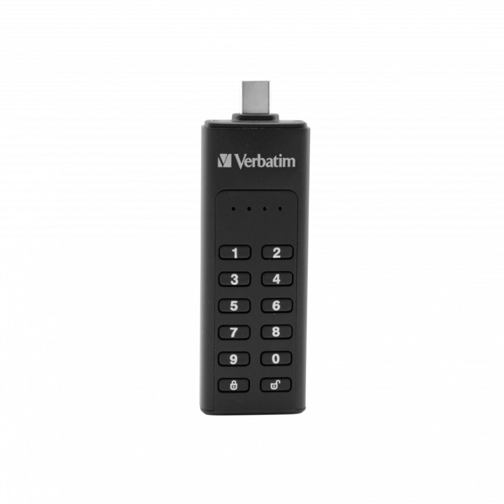 Verbatim Keypad Secure Drive USB-C, 128GB, černá_735118750