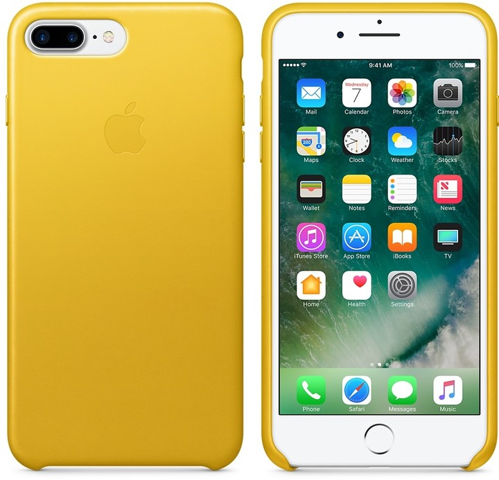 Apple iPhone 7 Plus Leather Case, slunečnicová_558500564