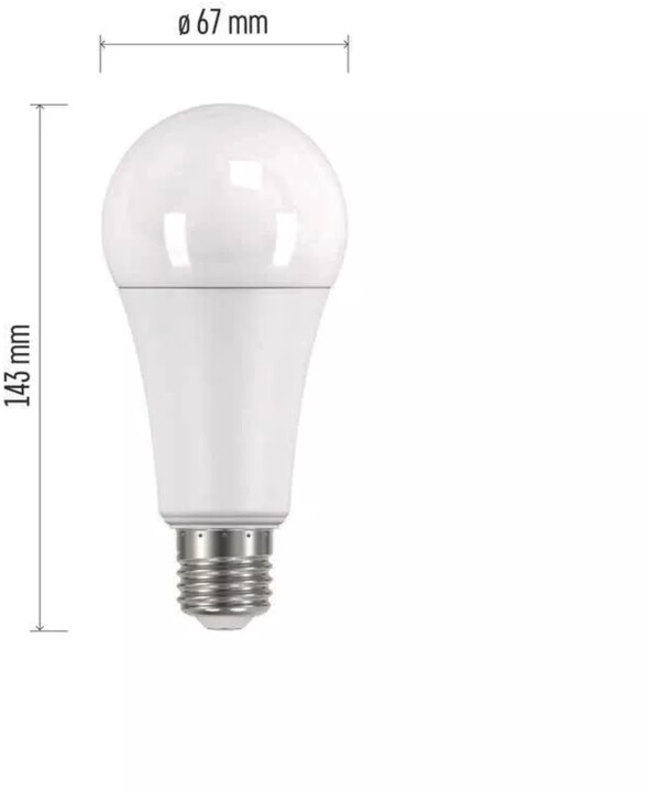 Emos LED žárovka Classic A67 17W, 1900lm, E27, teplá bílá_2141398317