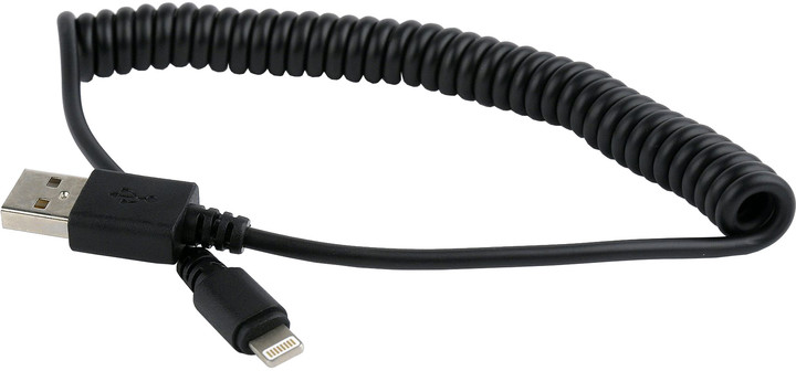 Gembird CABLEXPERT kabel USB A Male/Lightning Male, 1,5m, kroucený, černá
