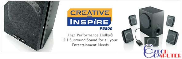 Bocinas Creative Inspire P5800 5.1, RMS total de 72 Watts.