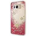 Guess Liquid Glitter Hard Case pro Samsung G955 Galaxy S8 Plus, Rapsberry