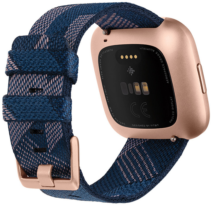 Google Fitbit Versa 2 Special Edition (NFC) - Navy &amp; Pink Woven_1677224694