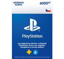 Karta PlayStation Store - Dárková karta 6000 Kč - elektronicky_828619365