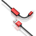 Mcdodo MT series 2-in-1 USB AM To Lightning + Lightning Audio Adapter (1,2 m) Red_154825302