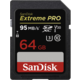 SanDisk SDXC Extreme Pro 64GB 95MB/s UHS-I U3 V30