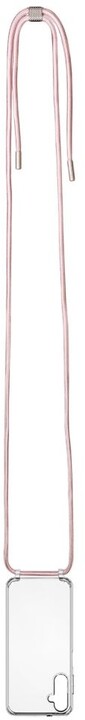 FIXED zadní kryt Pure Neck s růžovou šňůrkou na krk pro Samsung Galaxy A25 5G_501907301