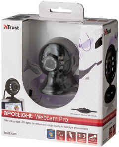 Trust SpotLight Webcam Pro, černá