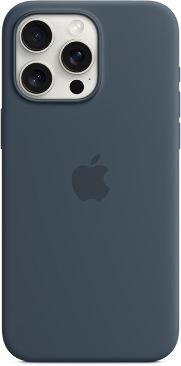 Apple Silikonový kryt s MagSafe pro iPhone 15 Pro Max, bouřkově modrá_569365708