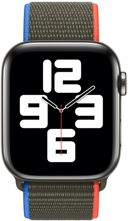 Apple řemínek pro Watch Series, provlékací, sportovní, 44mm, olivová_2130559466