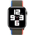 Apple řemínek pro Watch Series, provlékací, sportovní, 44mm, olivová_2130559466