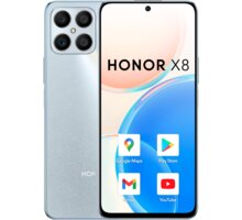 Honor X8, 6GB/128GB, Silver Antivir Bitdefender Mobile Security for Android, 1 zařízení, 12 měsíců v hodnotě 299 Kč + O2 TV HBO a Sport Pack na dva měsíce