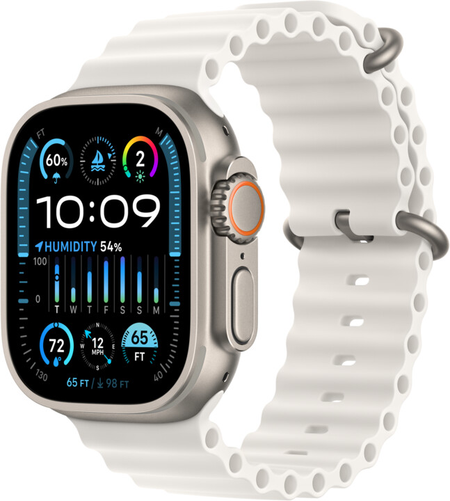 Apple Watch Ultra 2, Ocean Band, White_612959340