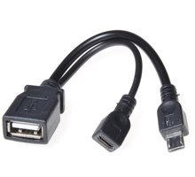 PremiumCord USB redukce USB A/Micro USB - Micro USB, OTG