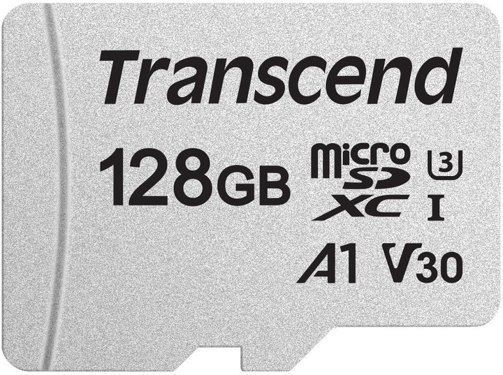 Transcend Micro SDXC 300S 128GB 95MB/s UHS-I U3 + SD adaptér_783634025