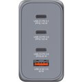 Verbatim cestovní adaptér GNC-240, GaN, 3x USB-C PD 140W/100W/65W, 1xUSB-A QC 3.0, šedá_1033686236