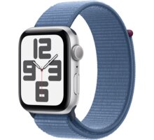 Apple Watch SE 2023, 44mm, Silver, Winter Blue Sport Loop MREF3QC/A