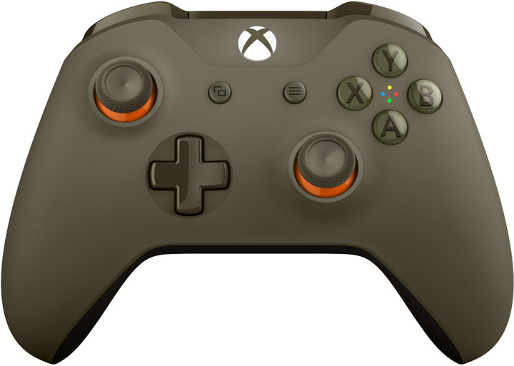 Xbox ONE S Bezdrátový ovladač, vojenská zelená/oranžová (PC, Xbox ONE)_777831086