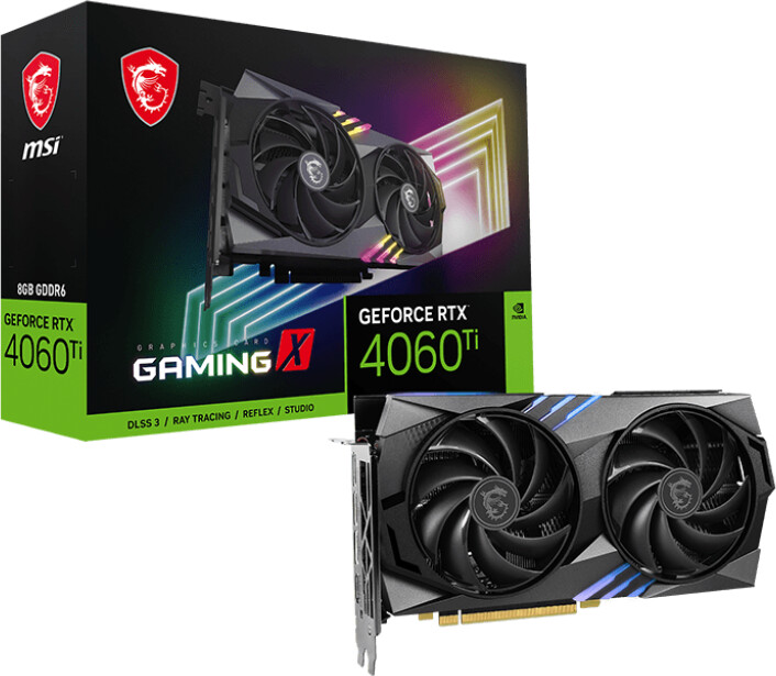 MSI GeForce RTX 4060 Ti GAMING X 8G, 8GB GDDR6_391442400