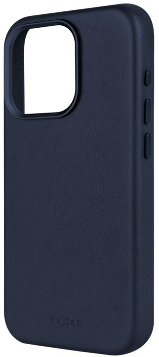 FIXED kožený zadní kryt MagLeather s podporou Magsafe pro Apple iPhone 15 Pro, modrá_144726796