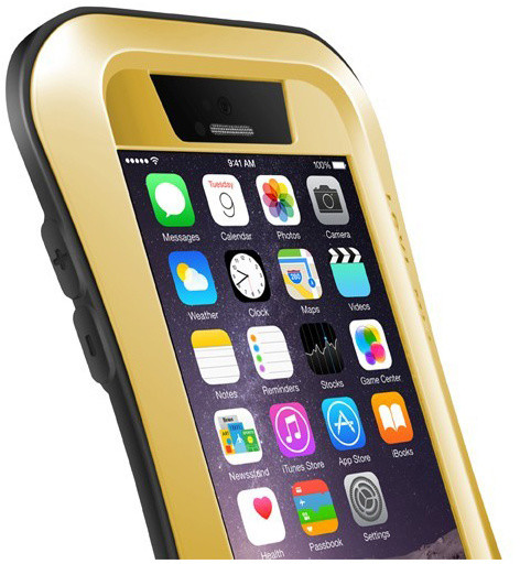 Love Mei Case iPhone 6 Three anti Waistline Golden_1528115505