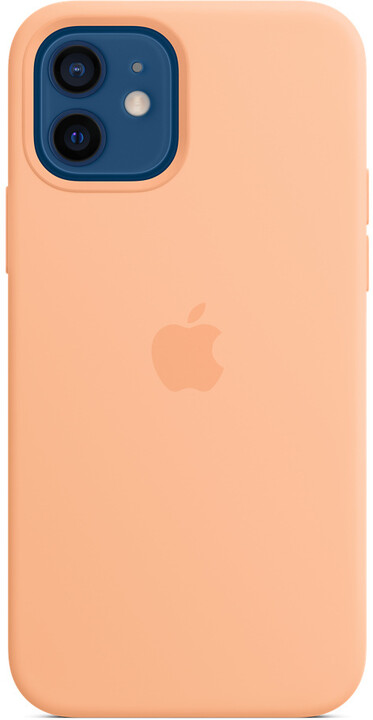 Apple silikonový kryt s MagSafe pro iPhone 12/12 Pro, světle oranžová_1021532215