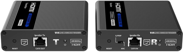 PremiumCord HDMI 2.0 extender na 70m přes Cat6/Cat6A/Cat7, Ultra HD 4kx2k@60Hz_170094629