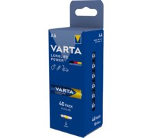 VARTA baterie Longlife Power 40 AA (Storage box 10x4 foil) Poukaz 200 Kč na nákup na Mall.cz