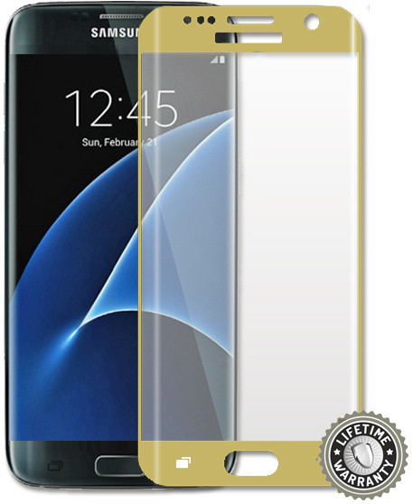 ScreenShield ochrana displeje Tempered Glass pro Galaxy G935 Galaxy S7 Edge, zlatá_1796675444
