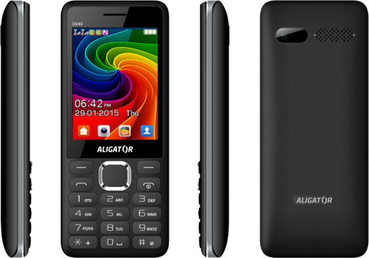 Aligator D940, Dual SIM, Black_2117732728