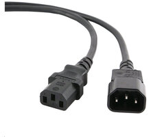 C-TECH síťový prodlužovací kabel, VDE 220/230V, napájecí, 1.8m - CB-PWRC14-18