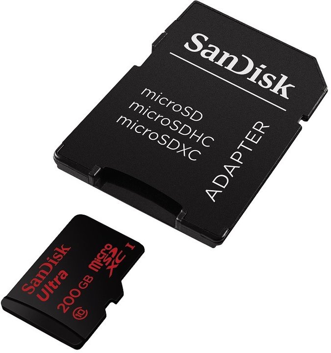 SanDisk Micro SDXC Ultra Android 200GB 90MB/s UHS-I + SD adaptér_498535414