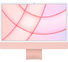 Apple iMac 24" 4,5K Retina M1 /8GB/256GB/7-core GPU, růžová - Zánovní zboží