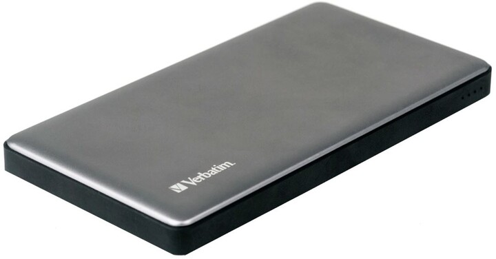 Verbatim powerbanka 10000mAh, 2x USB-A + USB-C, PD, QC 3.0, kovová, stříbrná_124870286