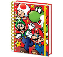 Zápisník Nintendo: Super Mario Run, linkovaný, kroužková vazba, A5_478469566