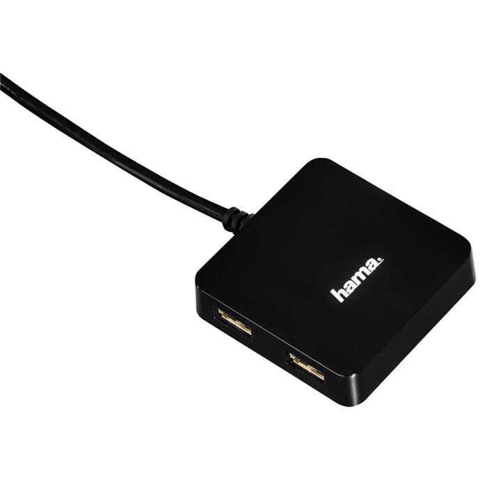 Hama USB 2.0 hub 1:4,bus-powered, černý_1741264909