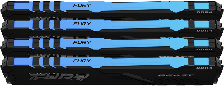 Kingston Fury Beast RGB 64GB (4x16GB) DDR4 3200 CL16