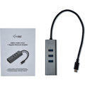 i-tec USB C Metal 3 port HUB Gigabit Ethernet 1x USB C na RJ-45 3x USB 3.0 LED_2034969963