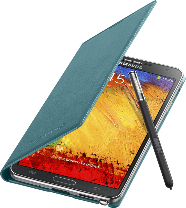 Samsung EF-WN900BL flip pouzdro pro Galaxy Note 3, Mint_1053771029