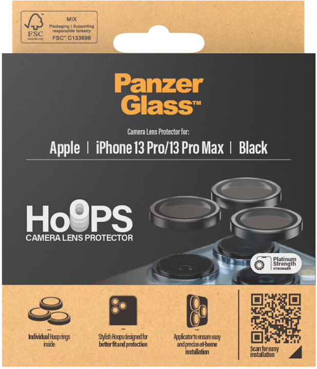 PanzerGlass HoOps ochranné kroužky pro čočky fotoaparátu pro Apple iPhone 13 Pro/13 Pro Max_413134082