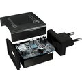 CellularLine nabíjecí set USB adaptéru a USB-C kabelu Qualcomm® Quick Charge™ 3.0, 18W, černá_1897489458