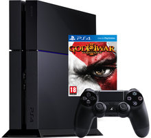 PlayStation 4, 500GB, černá + God of War III Remastered_172528648