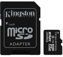 Kingston Industrial Micro SDHC 32GB Class 10 UHS-I + SD adaptér Poukaz 200 Kč na nákup na Mall.cz + O2 TV HBO a Sport Pack na dva měsíce