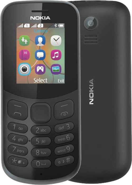 Nokia 130, Dual Sim, černá_984990038