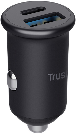 Trust adaptér do auta Maxo, USB-C, USB-A, 38W, černá_478696350