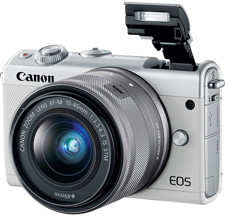 Canon EOS M100 + EF-M 15-45mm IS STM, bílá_674300902