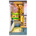 Stavebnice RoboTime miniatura domečku Sakurová ulička, zarážka na knihy, dřevěná, LED_258529786