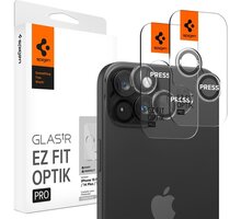 Spigen ochranné sklo tR EZ Fit Optik Pro pro Apple iPhone 15 Pro/15 Pro Max, 2ks AGL06914