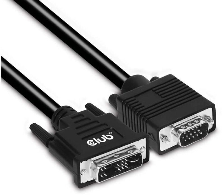 Club3D kabel DVI-A - VGA, UXGA@60Hz, 3m, černá_982487812