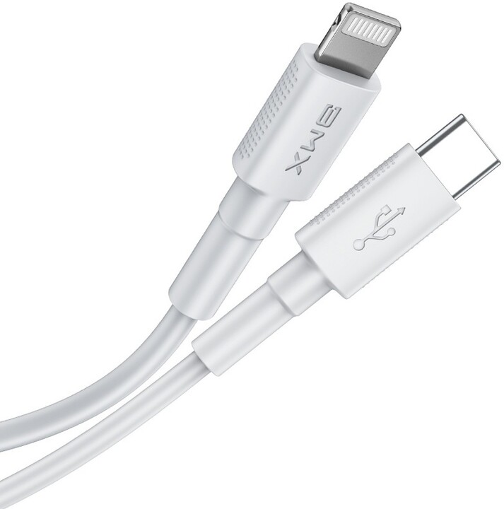 Baseus BMX Mini MFi certifikovaný kabel USB-C na Lightning PD (18W 1.8M), bílá_1833990087